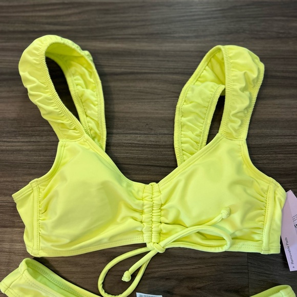 NWT Target bikini! Neon yellow size small top and bottom! - Picture 10 of 11
